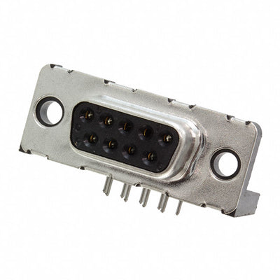 D09S33E4PA00LF by Amphenol ICC (FCI) - CONNECTOR D-SUB RCPT 9POS R/A SLDR