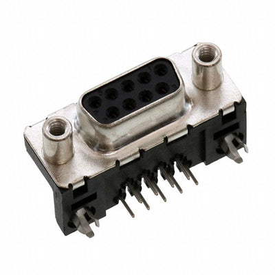 D09S33E6GV00LF by Amphenol ICC (FCI) - CONNECTOR D-SUB RCPT 9POS R/A SLDR