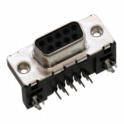 D09S33E6GX00LF by Amphenol ICC (FCI) - CONNECTOR D-SUB RCPT 9POS R/A SLDR