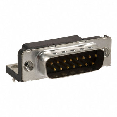 D15P13A4GX00LF by Amphenol ICC (FCI) - CONNECTOR D-SUB PLUG 15POS R/A SLDR