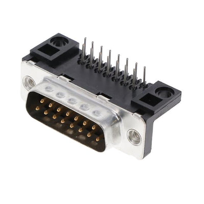 D15P13B6UX00LF by Amphenol ICC (FCI) - CONNECTOR D-SUB PLUG 15POS R/A SLDR