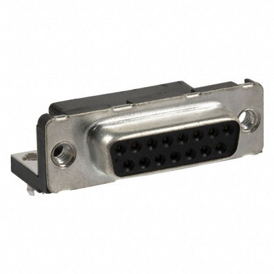 D15S13A4GL00LF by Amphenol ICC (FCI) - CONNECTOR D-SUB RCPT 15POS R/A SLDR