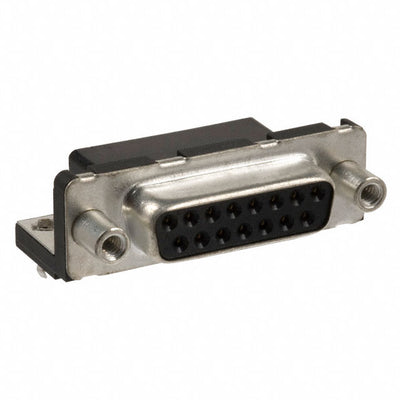 D15S13A4GV00LF by Amphenol ICC (FCI) - CONNECTOR D-SUB RCPT 15POS R/A SLDR