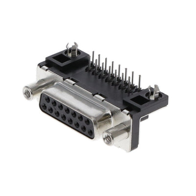 D15S23A4GV00LF by Amphenol ICC (FCI) - CONNECTOR D-SUB RCPT 15POS R/A SLDR
