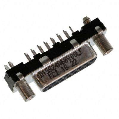D15S24A6GV00LF by Amphenol ICC (FCI) - CONNECTOR D-SUB RCPT 15POS VERT SLDR