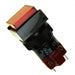 D16OAS11BRED by E-Switch - PUSH SWITCH BUTTON SPDT 8A 125V