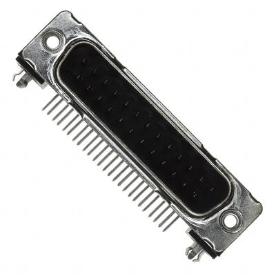 D25P13A4GX00LF by Amphenol ICC (FCI) - CONNECTOR D-SUB PLUG 25POS R/A SLDR