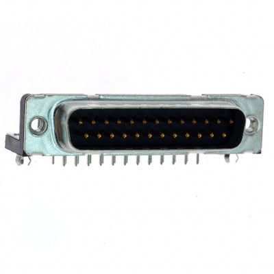 D25P33E4GX00LF by Amphenol ICC (FCI) - CONNECTOR D-SUB PLUG 25POS R/A SLDR