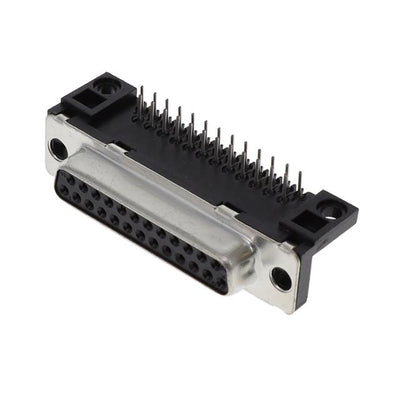 D25S13A4PA00LF by Amphenol ICC (FCI) - CONNECTOR D-SUB RCPT 25POS R/A SLDR