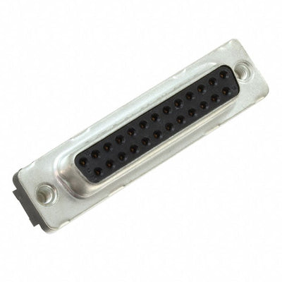 D25S24A6GX00LF by Amphenol ICC (FCI) - CONNECTOR D-SUB RCPT 25POS VERT SLDR