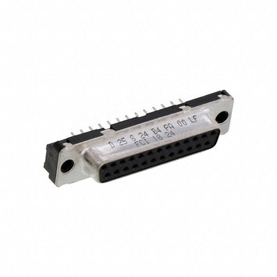 D25S24B4PA00LF by Amphenol ICC (FCI) - CONNECTOR D-SUB RCPT 25POS VERT SLDR