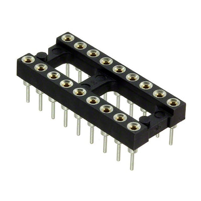 D2818-42 by Harwin Inc. - CONNECTOR IC DIP SOCKET 18POS GOLD