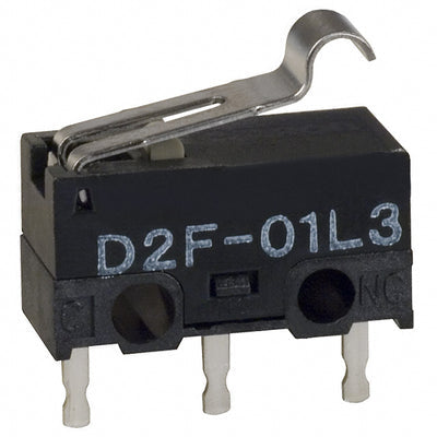 D2F-01L3 by Omron Electronics Inc-EMC Div - SNAP ACT ION SWITCH SPDT 100MA 30V