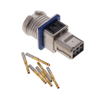 D369-MB66-NS1 by TE Connectivity Deutsch Connectors - 369 SHIELDED 6 WAY PANEL REC, CR