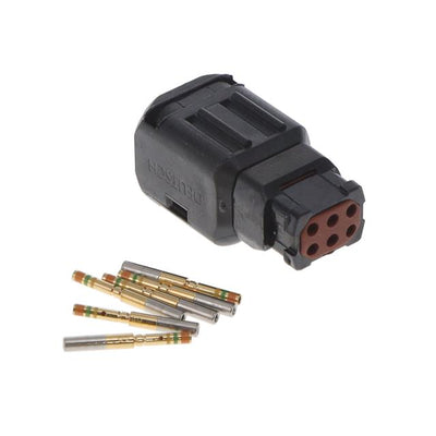 D369-P66-NS1 by TE Connectivity Deutsch Connectors - 369 6 WAY PLUG, CRIMP, SKT