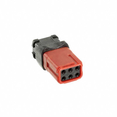 D369-R66-AS0 by TE Connectivity Deutsch Connectors - CONNECTOR RECPT HSG 6POS A-KEY