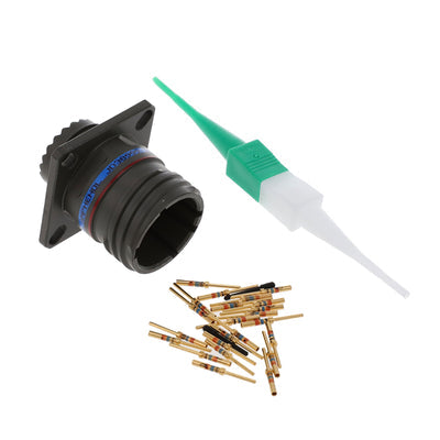 D38999/20WC35PA by Amphenol Aerospace Operations - CONNECTOR RECPT MALE 22POS GOLD CRIMP