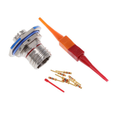 D38999/24FB98PN by Amphenol Aerospace Operations - CONNECTOR RECPT MALE 6POS GOLD CRIMP