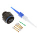 D38999/26WC4SN by Amphenol Aerospace Operations - CONNECTOR PLUG FMALE 4POS GOLD CRIMP