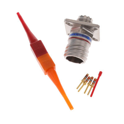 D38999/20FA98PN by Amphenol Aerospace Operations - CONNECTOR RECPT MALE 3POS GOLD CRIMP