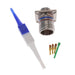D38999/20FB2PN by Amphenol Aerospace Operations - CONNECTOR RECPT MALE 2POS GOLD CRIMP