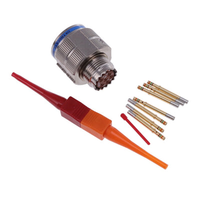 D38999/20FB98SN by Amphenol Aerospace Operations - CONNECTOR RECPT FMALE 6POS GOLD CRIMP