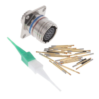 D38999/20FC35SA by Amphenol Aerospace Operations - CONNECTOR RECPT FMALE 22POS GOLD CRIMP