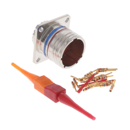 D38999/20FD18PN by Amphenol Aerospace Operations - CONNECTOR RECPT MALE 18POS GOLD CRIMP