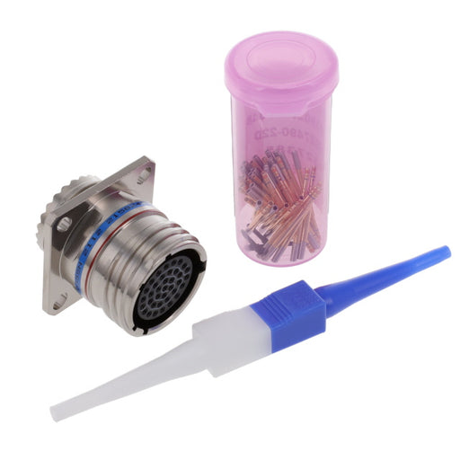 D38999/20FD35SN by Amphenol Aerospace Operations - CONNECTOR RECPT FMALE 37POS GOLD CRIMP