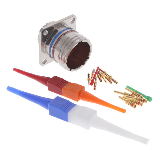 D38999/20FD97PN by Amphenol Aerospace Operations - CONNECTOR RECPT MALE 12POS GOLD CRIMP