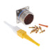 D38999/20FE6PN by Amphenol Aerospace Operations - CONNECTOR RECPT MALE 6POS GOLD CRIMP