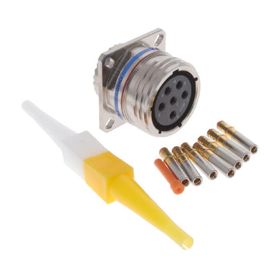D38999/20FE6SN by Amphenol Aerospace Operations - CONNECTOR RECPT FMALE 6POS GOLD CRIMP