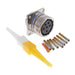 D38999/20FE6SN by Amphenol Aerospace Operations - CONNECTOR RECPT FMALE 6POS GOLD CRIMP
