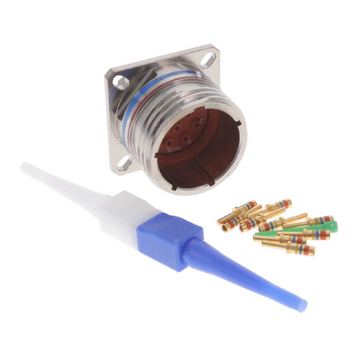 D38999/20FE8PN by Amphenol Aerospace Operations - CONNECTOR RECPT MALE 8POS GOLD CRIMP
