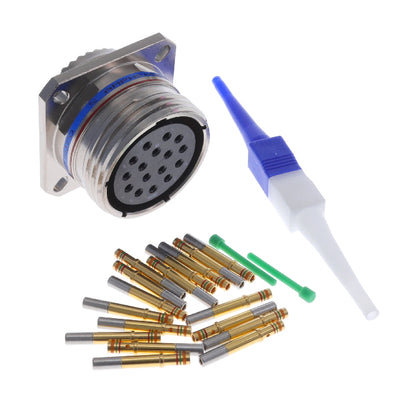 D38999/20FG16SN by Amphenol Aerospace Operations - CONNECTOR RECPT FMALE 16POS GOLD CRIMP