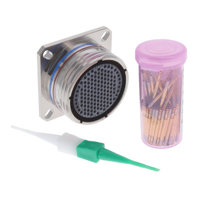 D38999/20FJ35SN by Amphenol Aerospace Operations - CONNECTOR RECPT FMALE 128P GOLD CRIMP