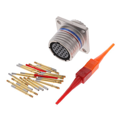 D38999/20MD19SN by Amphenol Aerospace Operations - CONNECTOR RECPT FMALE 19POS GOLD CRIMP