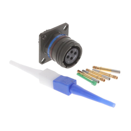 D38999/20WC4SN by Amphenol Aerospace Operations - CONNECTOR RECPT FMALE 4POS GOLD CRIMP