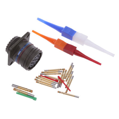 D38999/20WD15SN by Amphenol Aerospace Operations - CONNECTOR RECPT FMALE 15POS GOLD CRIMP