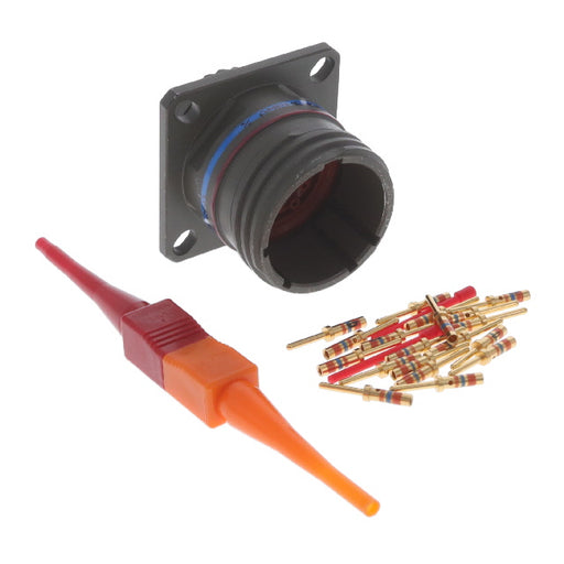 D38999/20WD18PN by Amphenol Aerospace Operations - CONNECTOR RECPT MALE 18POS GOLD CRIMP