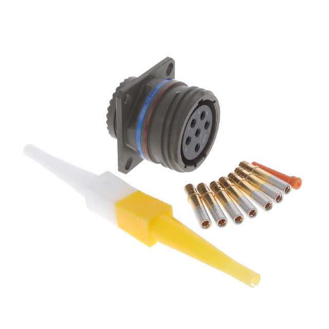 D38999/20WE6SA by Amphenol Aerospace Operations - CONNECTOR RECPT FMALE 6POS GOLD CRIMP