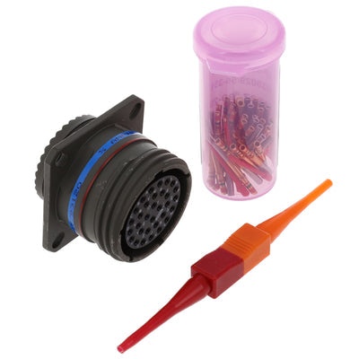 D38999/20WF32SN by Amphenol Aerospace Operations - CONNECTOR RECPT FMALE 32POS GOLD CRIMP