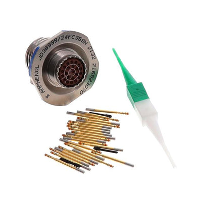 D38999/24FC35SN by Amphenol Aerospace Operations - CONNECTOR RECPT FMALE 22POS GOLD CRIMP