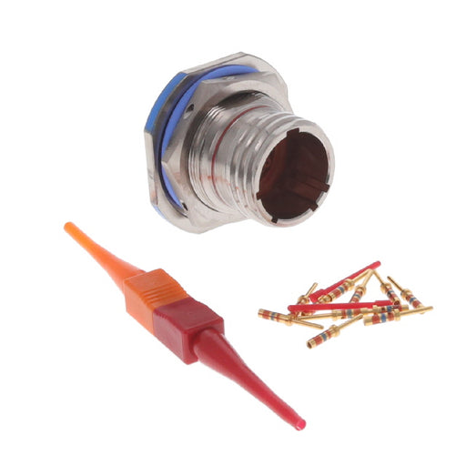 D38999/24FC98PN by Amphenol Aerospace Operations - CONNECTOR RECPT MALE 10POS GOLD CRIMP