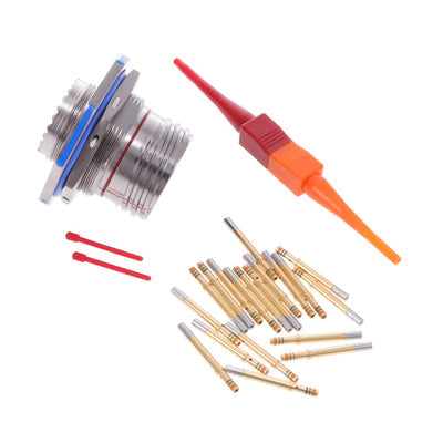 D38999/24FD18SN by Amphenol Aerospace Operations - CONNECTOR RECPT FMALE 18POS GOLD CRIMP