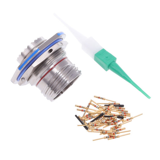 D38999/24FD35PN by Amphenol Aerospace Operations - CONNECTOR RECPT MALE 37POS GOLD CRIMP