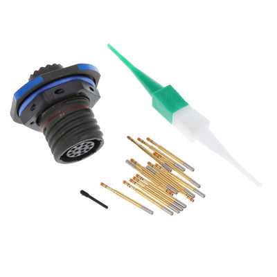 D38999/24JB35SN by Amphenol Aerospace Operations - CONNECTOR RECPT FMALE 13POS GOLD CRIMP