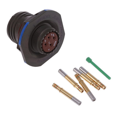 D38999/24WC4SN by Amphenol Aerospace Operations - CONNECTOR RECPT FMALE 4POS GOLD CRIMP