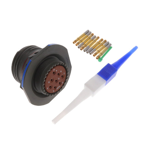 D38999/24WE8SN by Amphenol Aerospace Operations - CONNECTOR RECPT FMALE 8POS GOLD CRIMP