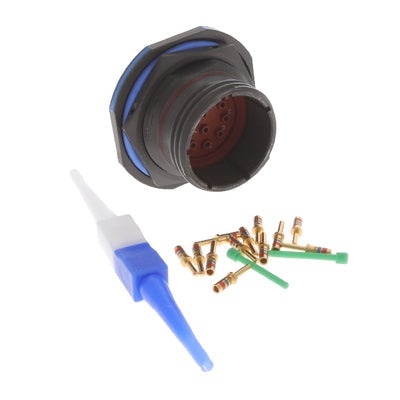 D38999/24WF11PN by Amphenol Aerospace Operations - CONNECTOR RECPT MALE 11POS GOLD CRIMP